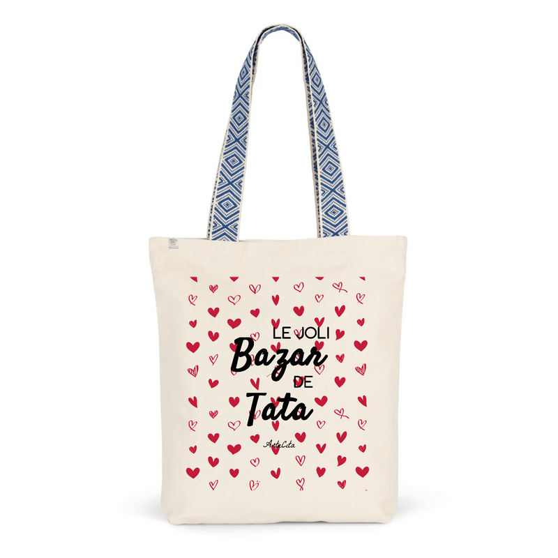 Cadeau anniversaire : Tote Bag Premium - Le joli Bazar de Tata - 2 Coloris - Durable - Cadeau Personnalisable - Cadeaux-Positifs.com -Unique-Bleu-
