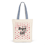 Tote Bag Premium - Le joli Bazar d'une EJE - 2 Coloris - Durable - Cadeau Personnalisable - Cadeaux-Positifs.com -Unique-Bleu-