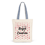Tote Bag Premium - Le joli Bazar de Caroline - 2 Coloris - Durable - Cadeau Personnalisable - Cadeaux-Positifs.com -Unique-Bleu-