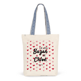 Tote Bag Premium - Le joli Bazar de Chloé - 2 Coloris - Durable - Cadeau Personnalisable - Cadeaux-Positifs.com -Unique-Bleu-