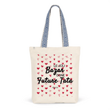 Tote Bag Premium - Le joli Bazar d'une Future Tata - 2 Coloris - Durable - Cadeau Personnalisable - Cadeaux-Positifs.com -Unique-Bleu-