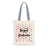 Tote Bag Premium - Le joli Bazar de Ludivine - 2 Coloris - Durable - Cadeau Personnalisable - Cadeaux-Positifs.com -Unique-Bleu-