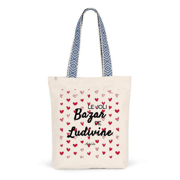 Tote Bag Premium - Le joli Bazar de Ludivine - 2 Coloris - Durable - Cadeau Personnalisable - Cadeaux-Positifs.com -Unique-Bleu-