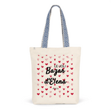 Tote Bag Premium - Le joli Bazar d'Elena - 2 Coloris - Durable - Cadeau Personnalisable - Cadeaux-Positifs.com -Unique-Bleu-