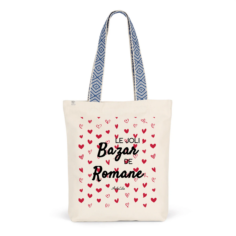 Cadeau anniversaire : Tote Bag Premium - Le joli Bazar de Romane - 2 Coloris - Durable - Cadeau Personnalisable - Cadeaux-Positifs.com -Unique-Bleu-