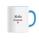 Mug - Alain d'amour - 6 Coloris - Cadeau Original & Tendre - Cadeau Personnalisable - Cadeaux-Positifs.com -Unique-Bleu-