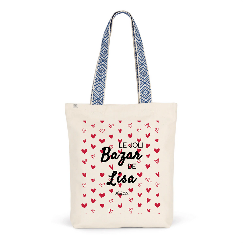 Cadeau anniversaire : Tote Bag Premium - Le joli Bazar de Lisa - 2 Coloris - Durable - Cadeau Personnalisable - Cadeaux-Positifs.com -Unique-Bleu-