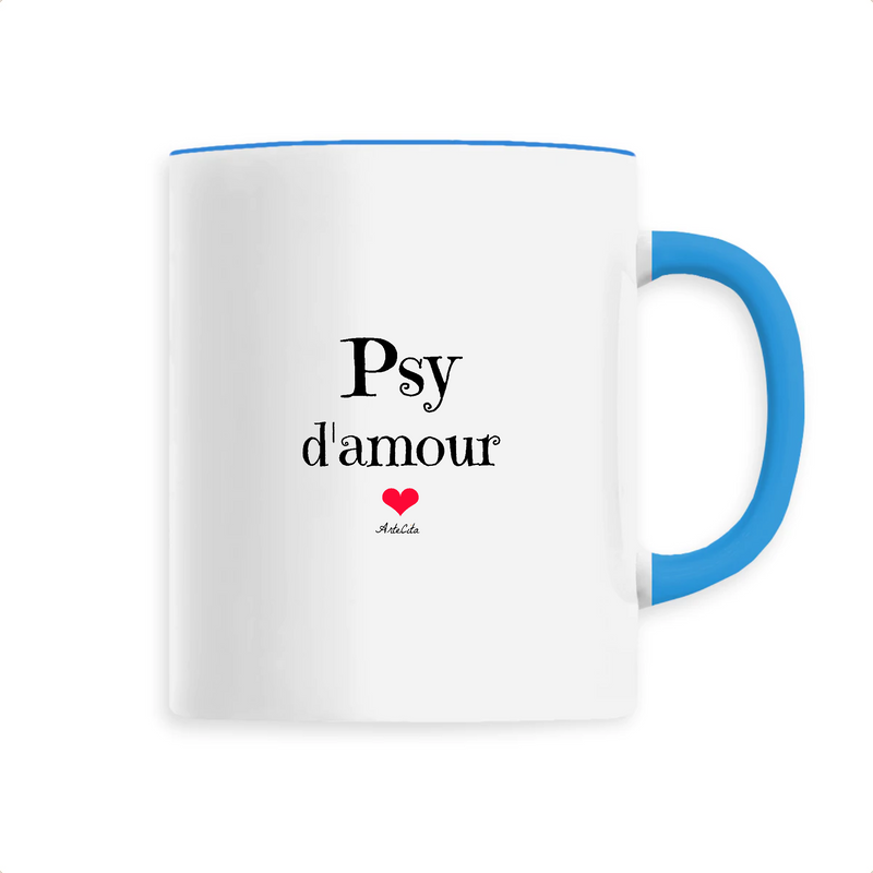 Cadeau anniversaire : Mug - Psy d'amour - 6 Coloris - Cadeau Original & Unique - Cadeau Personnalisable - Cadeaux-Positifs.com -Unique-Bleu-