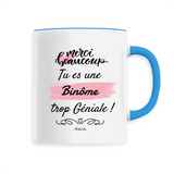 Mug - Merci tu es une Binôme trop Géniale - 6 Coloris - Unique - Cadeau Personnalisable - Cadeaux-Positifs.com -Unique-Bleu-