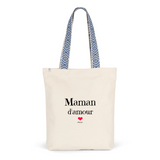 Tote Bag Premium - Maman d'amour - 2 Coloris - Cadeau Durable - Cadeau Personnalisable - Cadeaux-Positifs.com -Unique-Bleu-