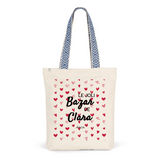 Tote Bag Premium - Le joli Bazar de Clara - 2 Coloris - Durable - Cadeau Personnalisable - Cadeaux-Positifs.com -Unique-Bleu-