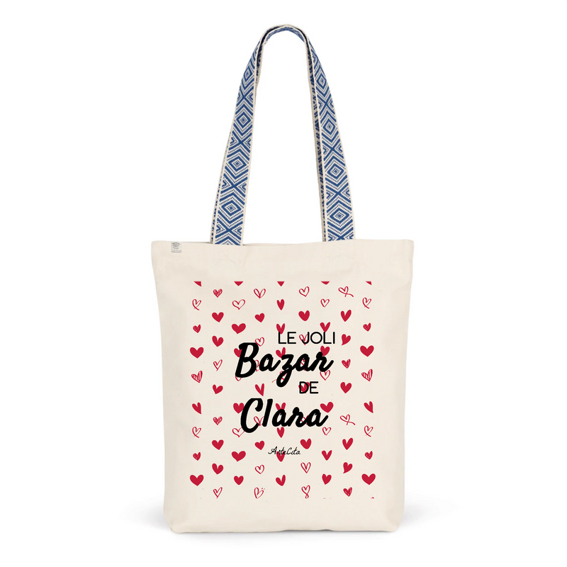 Cadeau anniversaire : Tote Bag Premium - Le joli Bazar de Clara - 2 Coloris - Durable - Cadeau Personnalisable - Cadeaux-Positifs.com -Unique-Bleu-