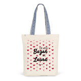 Tote Bag Premium - Le joli Bazar de Laura - 2 Coloris - Durable - Cadeau Personnalisable - Cadeaux-Positifs.com -Unique-Bleu-