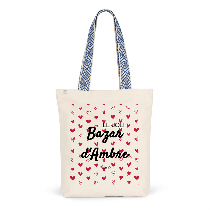 Cadeau anniversaire : Tote Bag Premium - Le joli Bazar d'Ambre - 2 Coloris - Durable - Cadeau Personnalisable - Cadeaux-Positifs.com -Unique-Bleu-
