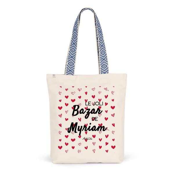 Tote Bag Premium - Le joli Bazar de Myriam - 2 Coloris - Durable - Cadeau Personnalisable - Cadeaux-Positifs.com -Unique-Bleu-