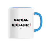 Mug - Serial Chiller - 6 Coloris - Cadeau Drôle - Humour - Cadeau Personnalisable - Cadeaux-Positifs.com -Unique-Bleu-