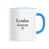 Mug - Louisa d'amour - 6 Coloris - Cadeau Original & Tendre - Cadeau Personnalisable - Cadeaux-Positifs.com -Unique-Bleu-