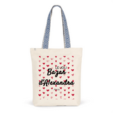 Tote Bag Premium - Le joli Bazar d'Alexandra - 2 Coloris - Durable - Cadeau Personnalisable - Cadeaux-Positifs.com -Unique-Bleu-