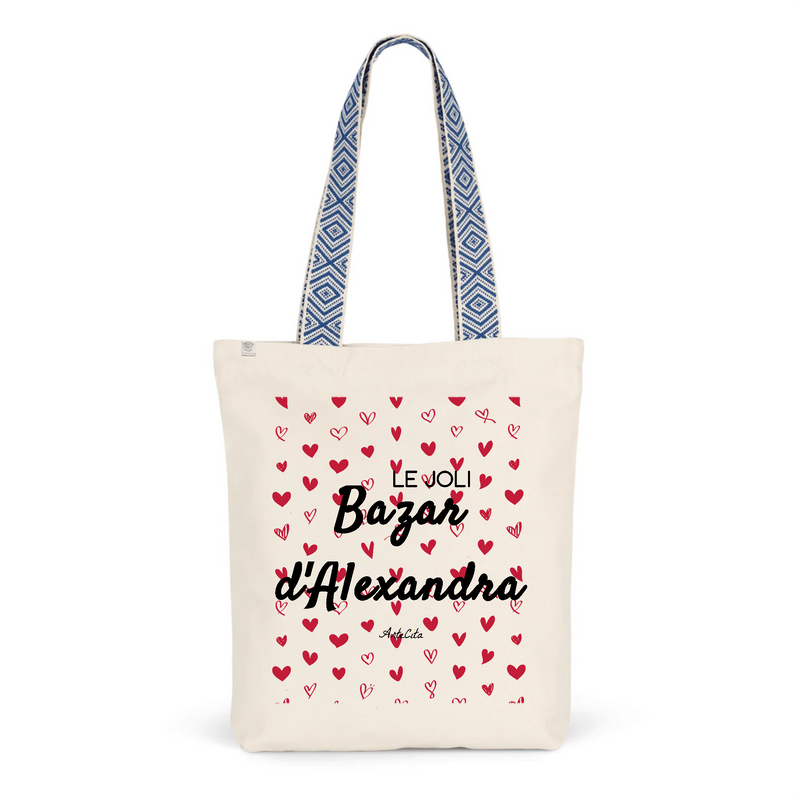 Cadeau anniversaire : Tote Bag Premium - Le joli Bazar d'Alexandra - 2 Coloris - Durable - Cadeau Personnalisable - Cadeaux-Positifs.com -Unique-Bleu-