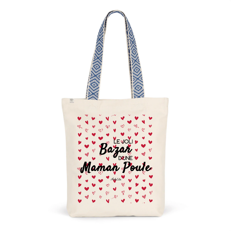 Cadeau anniversaire : Tote Bag Premium - Le joli Bazar d'une Maman Poule - 2 Coloris - Durable - Cadeau Personnalisable - Cadeaux-Positifs.com -Unique-Bleu-
