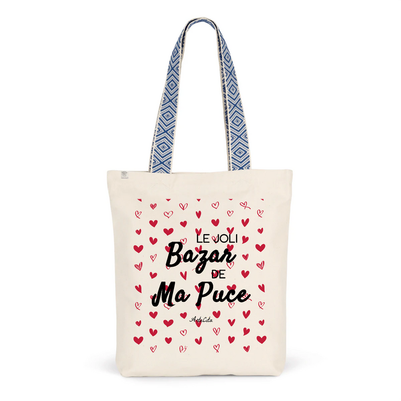 Cadeau anniversaire : Tote Bag Premium - Le joli Bazar de Ma Puce - 2 Coloris - Cadeau Durable - Cadeau Personnalisable - Cadeaux-Positifs.com -Unique-Bleu-