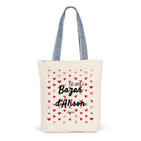 Tote Bag Premium - Le joli Bazar d'Alison - 2 Coloris - Durable - Cadeau Personnalisable - Cadeaux-Positifs.com -Unique-Bleu-