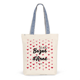 Tote Bag Premium - Le joli Bazar d'Anne - 2 Coloris - Durable - Cadeau Personnalisable - Cadeaux-Positifs.com -Unique-Bleu-
