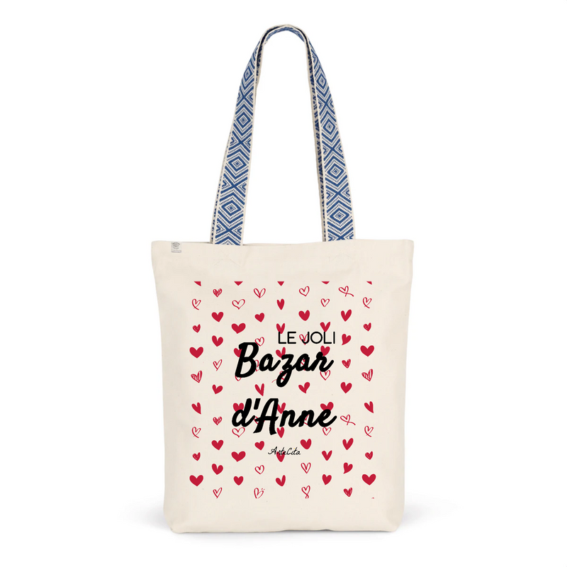 Cadeau anniversaire : Tote Bag Premium - Le joli Bazar d'Anne - 2 Coloris - Durable - Cadeau Personnalisable - Cadeaux-Positifs.com -Unique-Bleu-
