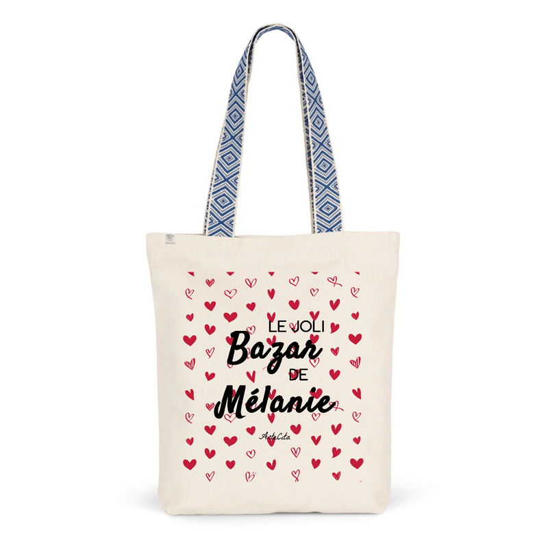 Cadeau anniversaire : Tote Bag Premium - Le joli Bazar de Mélanie - 2 Coloris - Durable - Cadeau Personnalisable - Cadeaux-Positifs.com -Unique-Bleu-