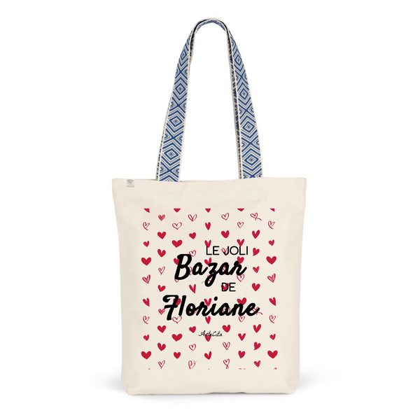 Tote Bag Premium - Le joli Bazar de Floriane - 2 Coloris - Durable - Cadeau Personnalisable - Cadeaux-Positifs.com -Unique-Bleu-