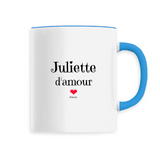 Mug - Juliette d'amour - 6 Coloris - Cadeau Original & Tendre - Cadeau Personnalisable - Cadeaux-Positifs.com -Unique-Bleu-