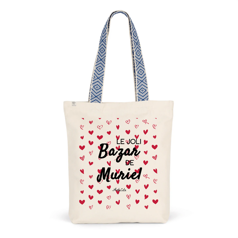 Cadeau anniversaire : Tote Bag Premium - Le joli Bazar de Muriel - 2 Coloris - Durable - Cadeau Personnalisable - Cadeaux-Positifs.com -Unique-Bleu-