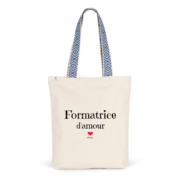 Tote Bag Premium - Formatrice d'amour - 2 Coloris - Cadeau Durable - Cadeau Personnalisable - Cadeaux-Positifs.com -Unique-Bleu-