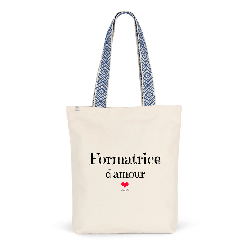 Cadeau anniversaire : Tote Bag Premium - Formatrice d'amour - 2 Coloris - Cadeau Durable - Cadeau Personnalisable - Cadeaux-Positifs.com -Unique-Bleu-