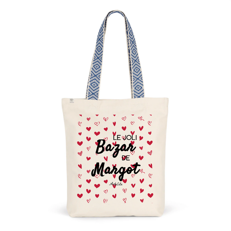 Cadeau anniversaire : Tote Bag Premium - Le joli Bazar de Margot - 2 Coloris - Durable - Cadeau Personnalisable - Cadeaux-Positifs.com -Unique-Bleu-