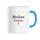Mug - Maxime d'amour - 6 Coloris - Cadeau Original & Tendre - Cadeau Personnalisable - Cadeaux-Positifs.com -Unique-Bleu-