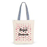 Tote Bag Premium - Le joli Bazar de Vanessa - 2 Coloris - Durable - Cadeau Personnalisable - Cadeaux-Positifs.com -Unique-Bleu-