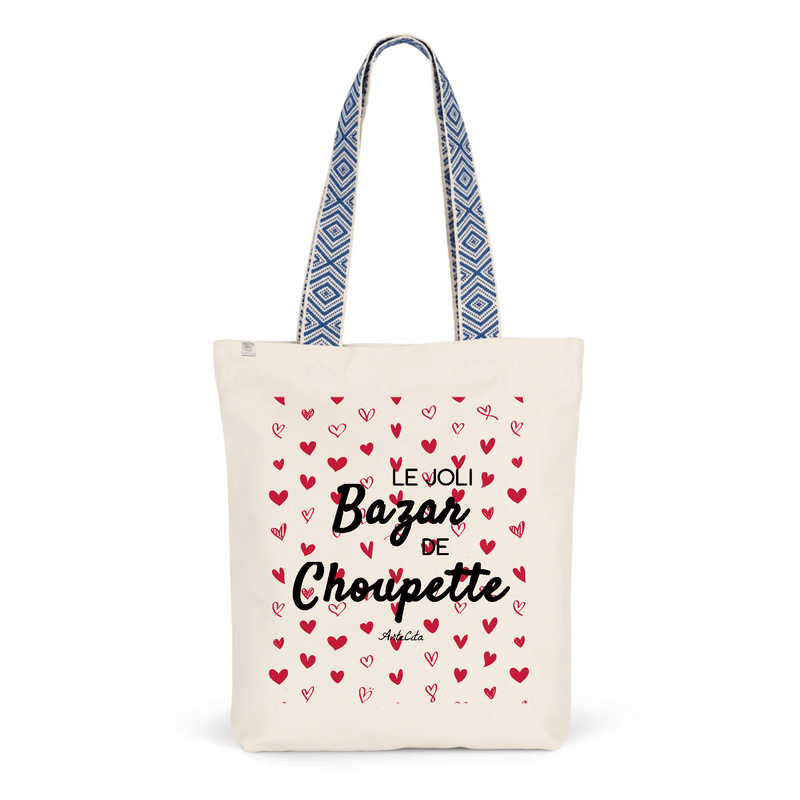Cadeau anniversaire : Tote Bag Premium - Le joli Bazar de Choupette - 2 Coloris - Durable - Cadeau Personnalisable - Cadeaux-Positifs.com -Unique-Bleu-