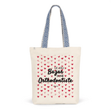 Tote Bag Premium - Le joli Bazar d'une Orthodontiste - 2 Coloris - Durable - Cadeau Personnalisable - Cadeaux-Positifs.com -Unique-Bleu-