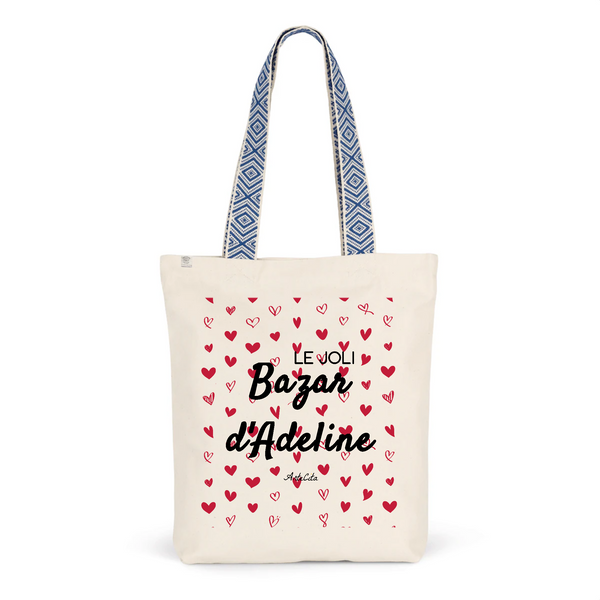 Tote Bag Premium - Le joli Bazar d'Adeline - 2 Coloris - Durable - Cadeau Personnalisable - Cadeaux-Positifs.com -Unique-Bleu-