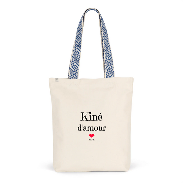 Tote Bag Premium - Kiné d'amour - 2 Coloris - Cadeau Durable - Cadeau Personnalisable - Cadeaux-Positifs.com -Unique-Bleu-