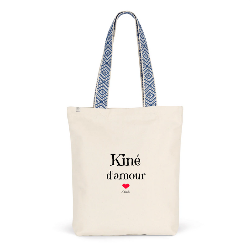 Cadeau anniversaire : Tote Bag Premium - Kiné d'amour - 2 Coloris - Cadeau Durable - Cadeau Personnalisable - Cadeaux-Positifs.com -Unique-Bleu-