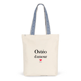 Tote Bag Premium - Ostéo d'amour - 2 Coloris - Cadeau Durable - Cadeau Personnalisable - Cadeaux-Positifs.com -Unique-Bleu-