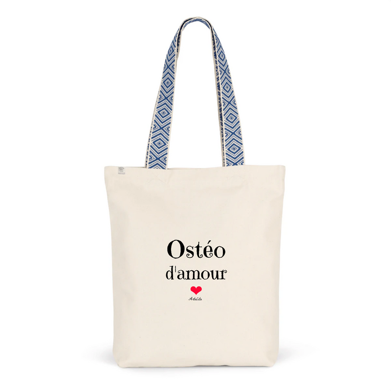 Cadeau anniversaire : Tote Bag Premium - Ostéo d'amour - 2 Coloris - Cadeau Durable - Cadeau Personnalisable - Cadeaux-Positifs.com -Unique-Bleu-