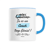 Mug - Merci tu es un Coach trop Génial - 6 Coloris - Original - Cadeau Personnalisable - Cadeaux-Positifs.com -Unique-Bleu-
