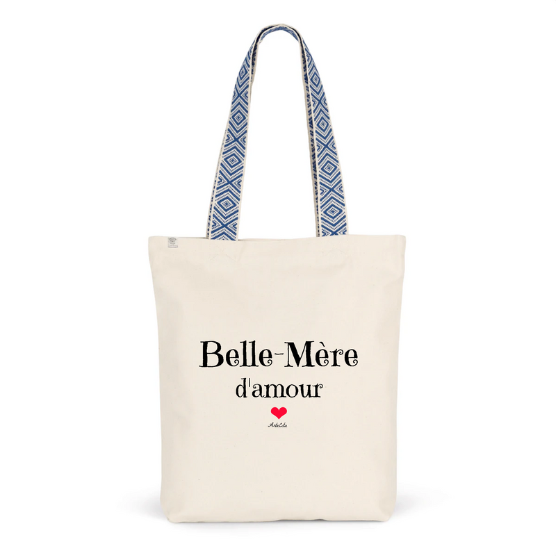 Cadeau anniversaire : Tote Bag Premium - Belle-Mère d'amour - 2 Coloris - Cadeau Durable - Cadeau Personnalisable - Cadeaux-Positifs.com -Unique-Bleu-
