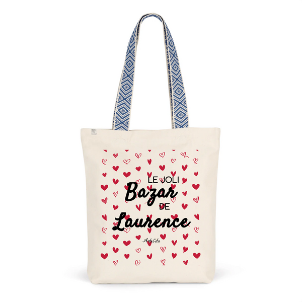 Tote Bag Premium - Le joli Bazar de Laurence - 2 Coloris - Durable - Cadeau Personnalisable - Cadeaux-Positifs.com -Unique-Bleu-