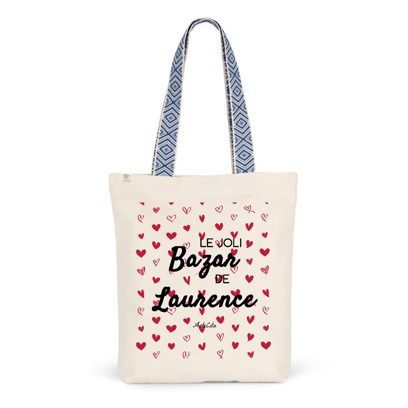 Cadeau anniversaire : Tote Bag Premium - Le joli Bazar de Laurence - 2 Coloris - Durable - Cadeau Personnalisable - Cadeaux-Positifs.com -Unique-Bleu-