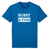 T-Shirt Premium - Romy & Yves - Coton Bio - 12 Coloris - Mythique - Cadeau Personnalisable - Cadeaux-Positifs.com -XS-Bleu-