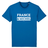 T-Shirt Premium - France & Michel - Coton Bio - 12 Coloris - Mythique - Cadeau Personnalisable - Cadeaux-Positifs.com -XS-Bleu-